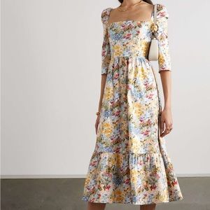 🚫Sold🚫 Reformation Dress Midi Long Sleeve Floral Cyprus Countryside NWOT